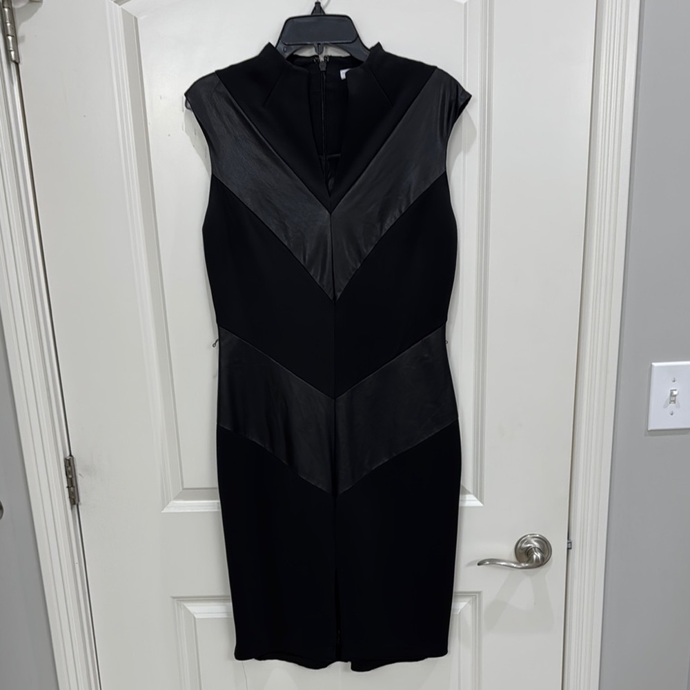 Chic Black Chevron Dress